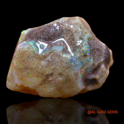 15.70 Cts Natural Australian Fire Opal Loose Gemstone Fancy Rough 21x14x9 mm RA-386