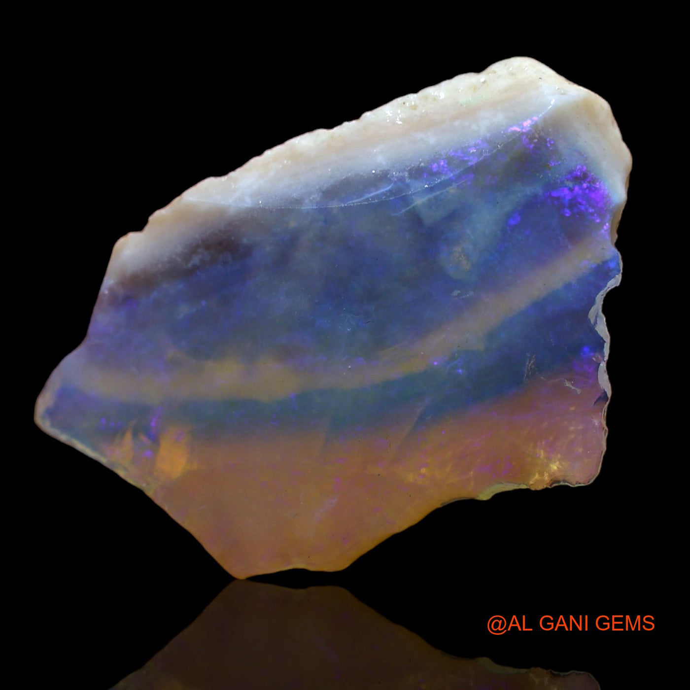 10.25 Cts Unheated Australian Fire Opal Loose Gemstone Fancy Rough Natural 26x17x6 mm RA-399