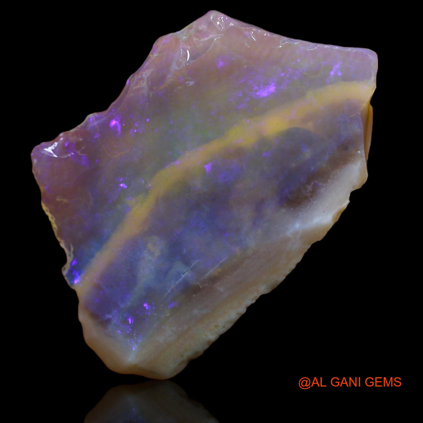 10.25 Cts Unheated Australian Fire Opal Loose Gemstone Fancy Rough Natural 26x17x6 mm RA-399