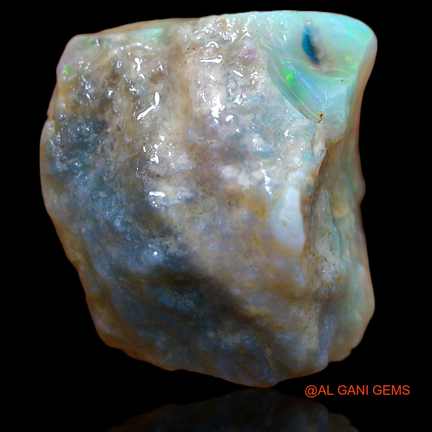 13.35 Cts Natural Australian Fire Opal Loose Gemstone Fancy Rough 16x15x9 mm RA-406