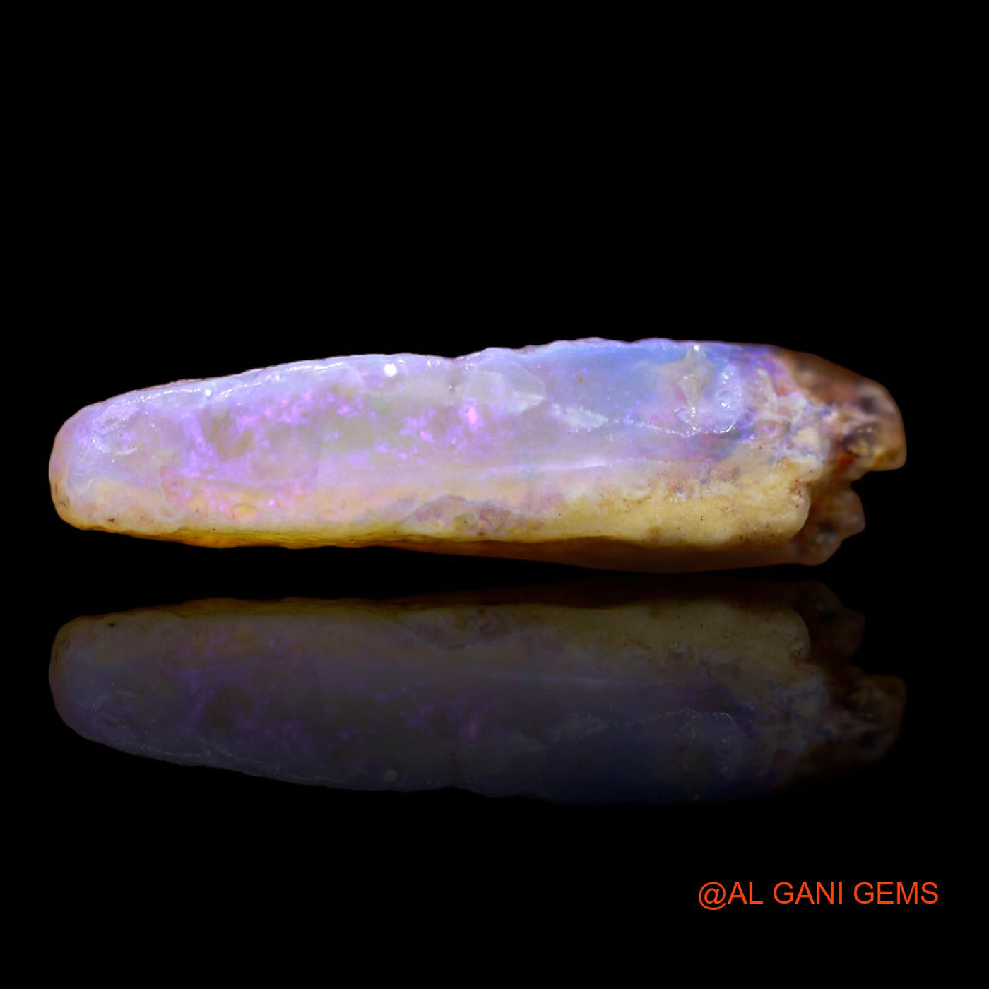 Natural Untreated Fire Opal Loose Gemstone Fancy Rough From Australia 12.00 Cts 25x13x6 mm RA-413