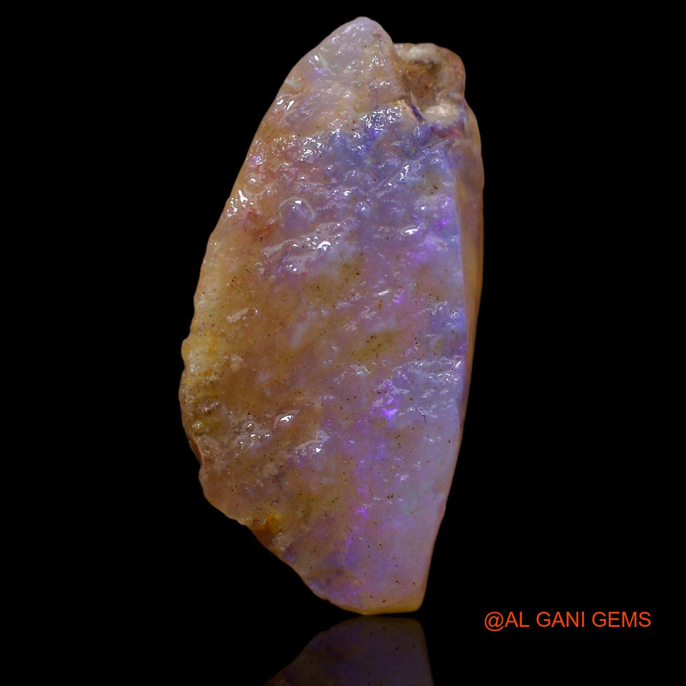 Natural Untreated Fire Opal Loose Gemstone Fancy Rough From Australia 12.00 Cts 25x13x6 mm RA-413