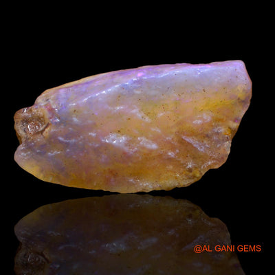 Natural Untreated Fire Opal Loose Gemstone Fancy Rough From Australia 12.00 Cts 25x13x6 mm RA-413