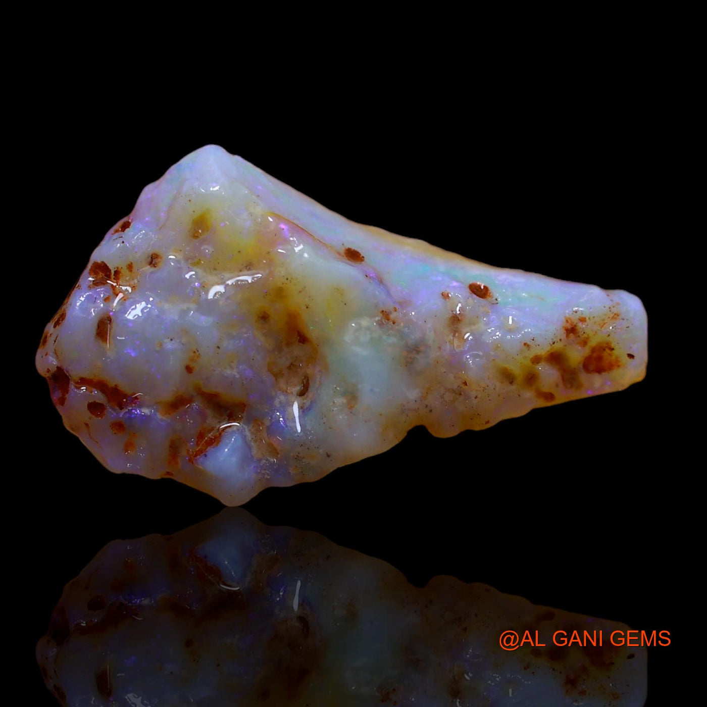 8.00 Cts Unheated Australian Fire Opal Loose Gemstone Fancy Rough Natural 25x14x6 mm RA-415