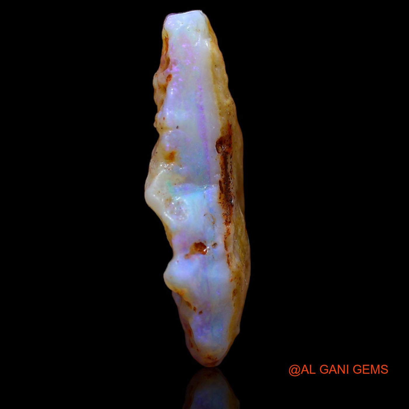 8.00 Cts Unheated Australian Fire Opal Loose Gemstone Fancy Rough Natural 25x14x6 mm RA-415