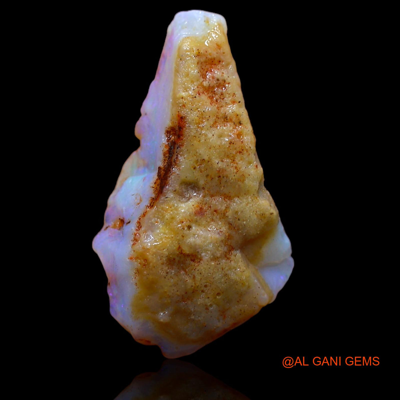8.00 Cts Unheated Australian Fire Opal Loose Gemstone Fancy Rough Natural 25x14x6 mm RA-415