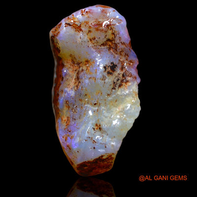 Natural Untreated Fire Opal Loose Gemstone Fancy Rough From Australia 11.00 Cts 25x13x7 mm RA-417
