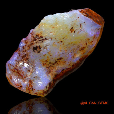 Natural Untreated Fire Opal Loose Gemstone Fancy Rough From Australia 11.00 Cts 25x13x7 mm RA-417