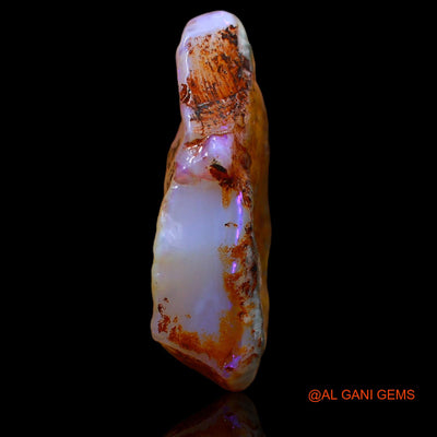 Natural Untreated Fire Opal Loose Gemstone Fancy Rough From Australia 11.00 Cts 25x13x7 mm RA-417