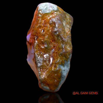 Natural Untreated Fire Opal Loose Gemstone Fancy Rough From Australia 11.00 Cts 25x13x7 mm RA-417