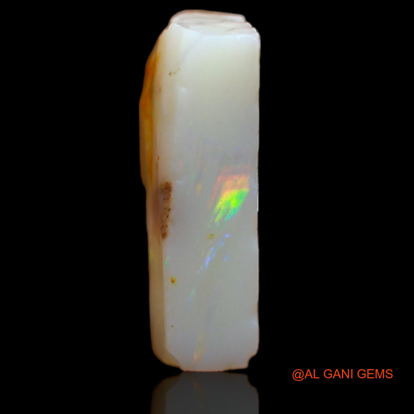 Natural Fire Opal Gemstone 6.65 Cts Loose Fancy Rough From Australia 16x10x4 mm RA-41