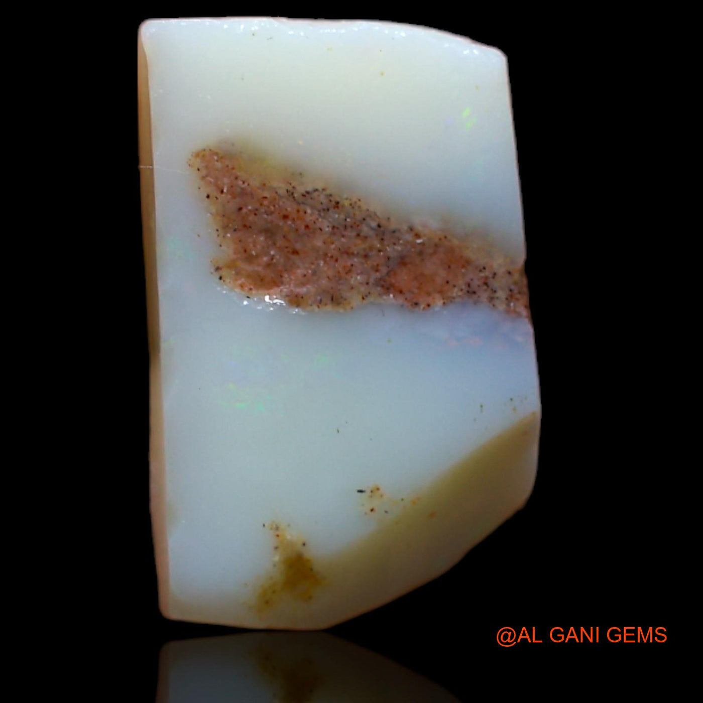 Natural Fire Opal Gemstone 6.65 Cts Loose Fancy Rough From Australia 16x10x4 mm RA-41