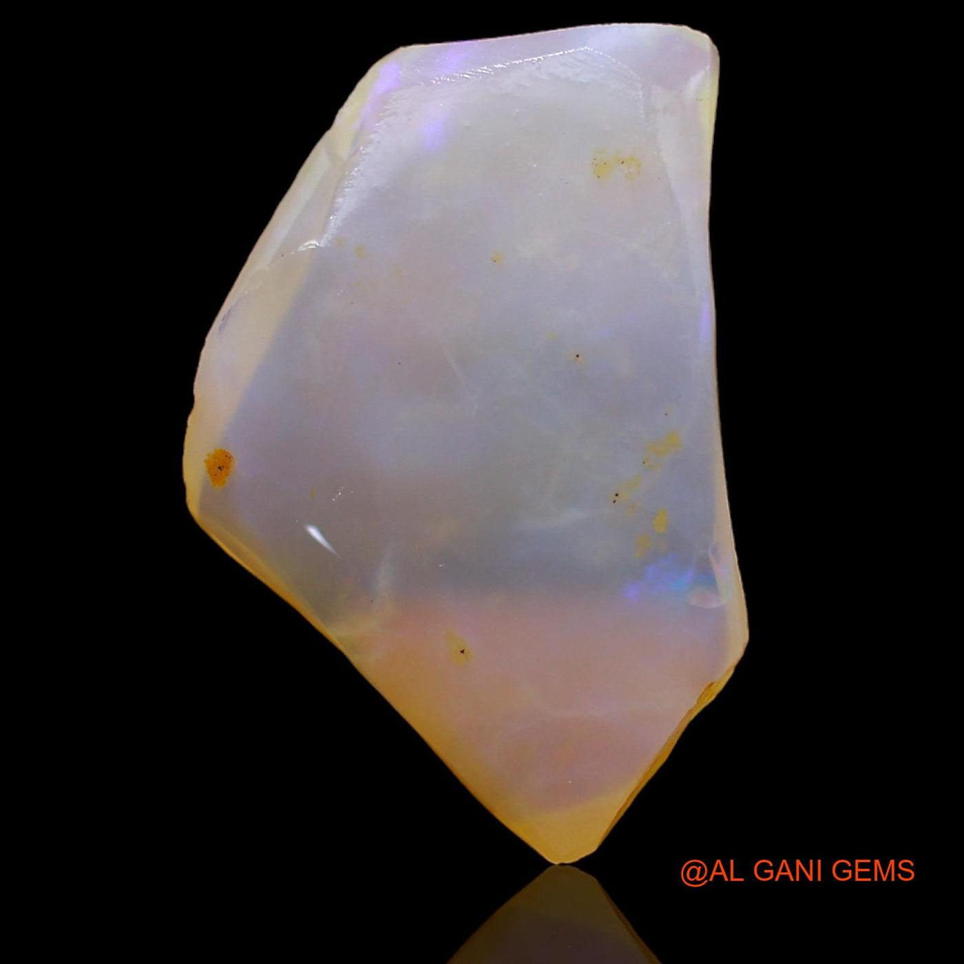 Natural Fire Opal Gemstone 13.00 Cts Loose Fancy Rough From Australia 26x17x4 mm RA-421