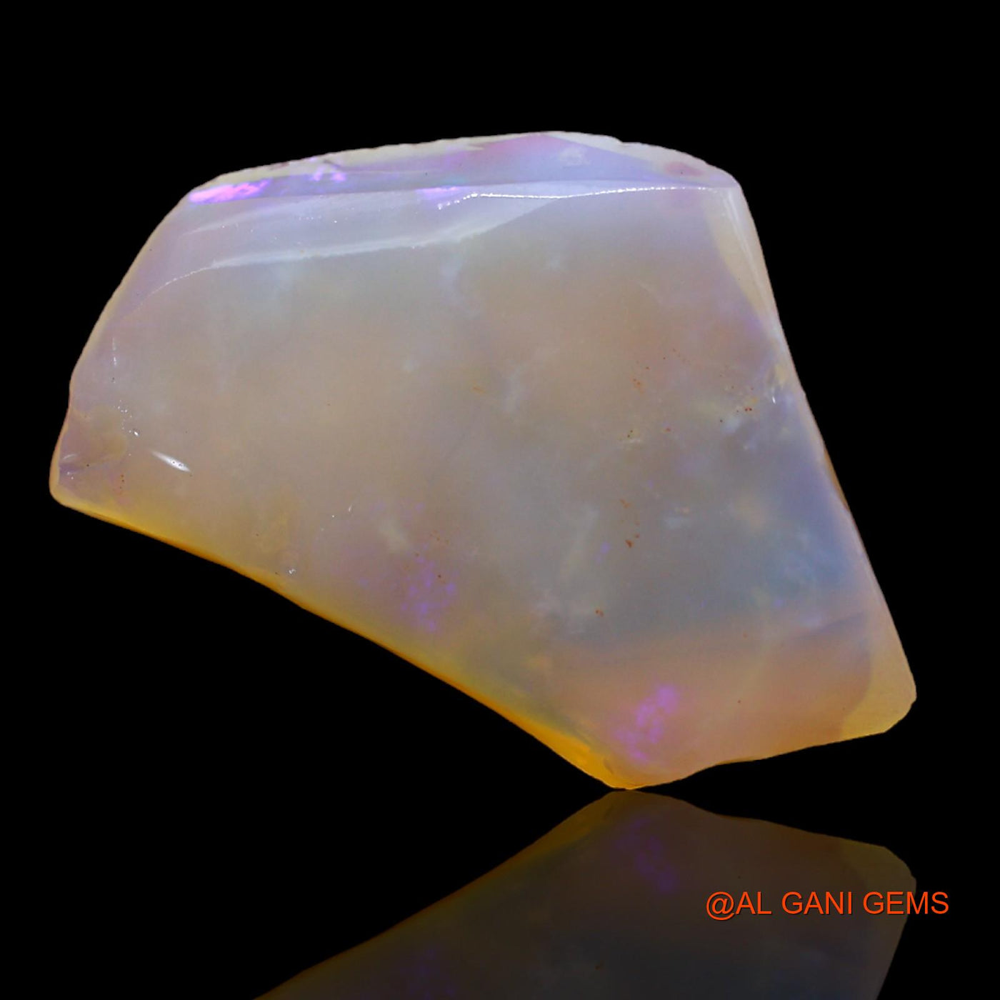 Natural Fire Opal Gemstone 13.00 Cts Loose Fancy Rough From Australia 26x17x4 mm RA-421