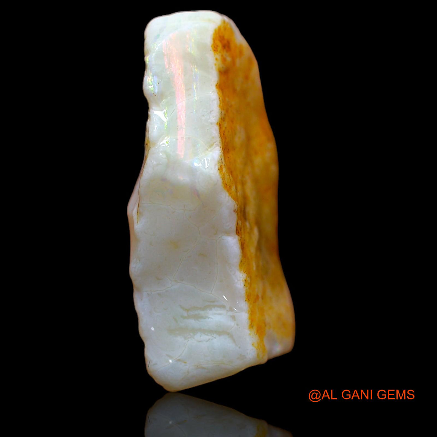 19.00 Cts Unheated Australian Fire Opal Loose Gemstone Fancy Rough Natural 25x14x8 mm RA-422