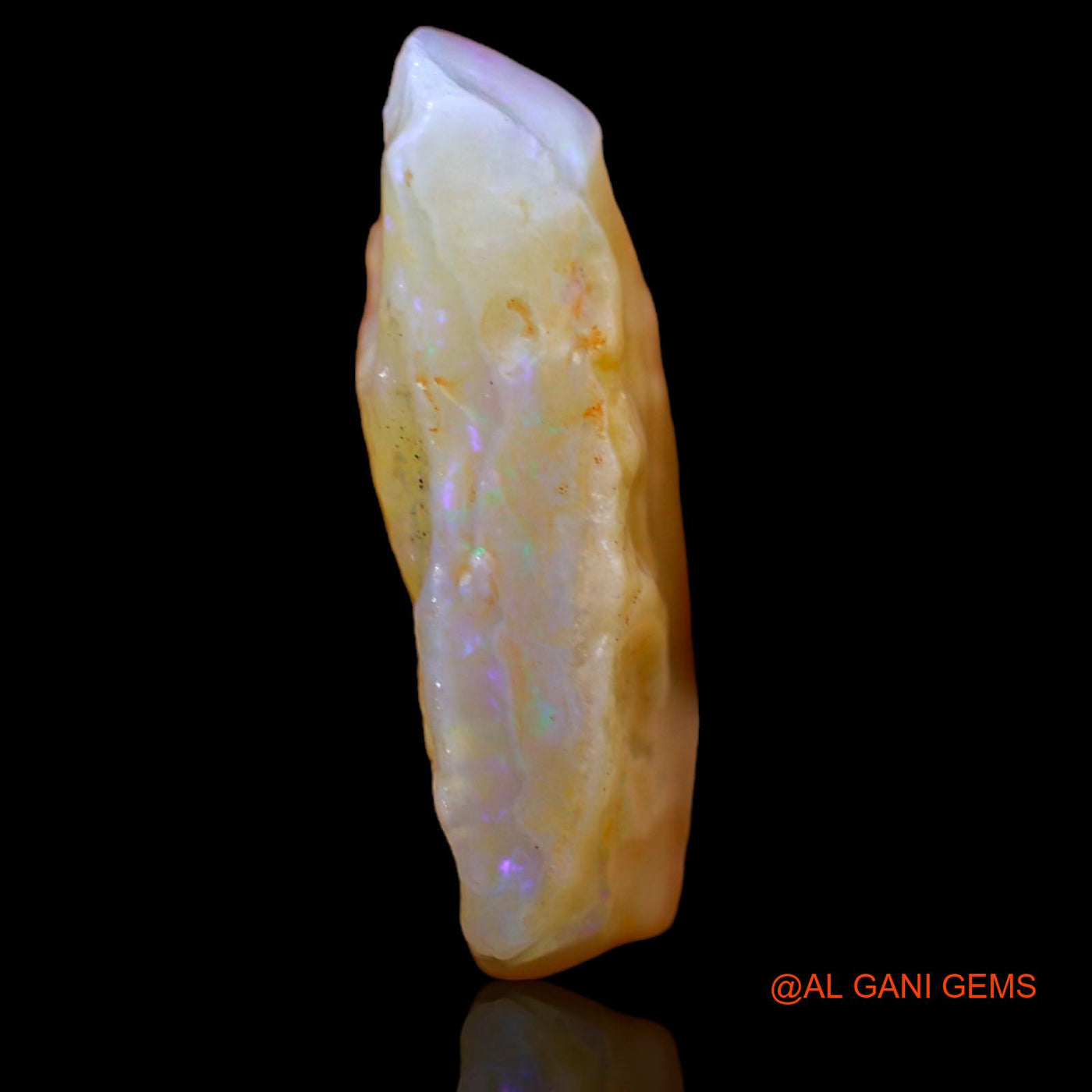 13.85 Cts Natural Australian Fire Opal Loose Gemstone Fancy Rough 25x16x6 mm RA-427