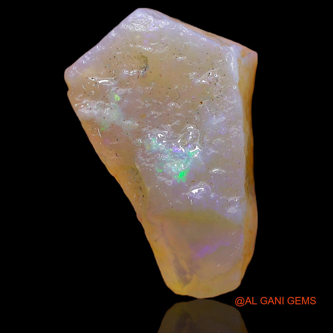 13.85 Cts Natural Australian Fire Opal Loose Gemstone Fancy Rough 25x16x6 mm RA-427