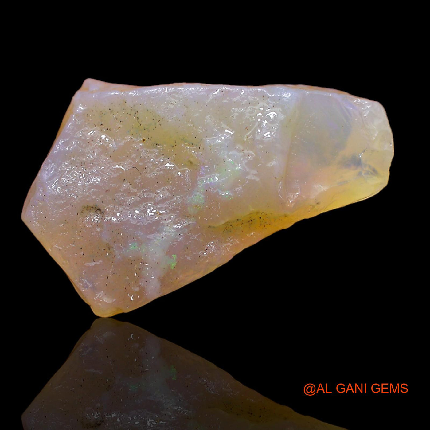 13.85 Cts Natural Australian Fire Opal Loose Gemstone Fancy Rough 25x16x6 mm RA-427