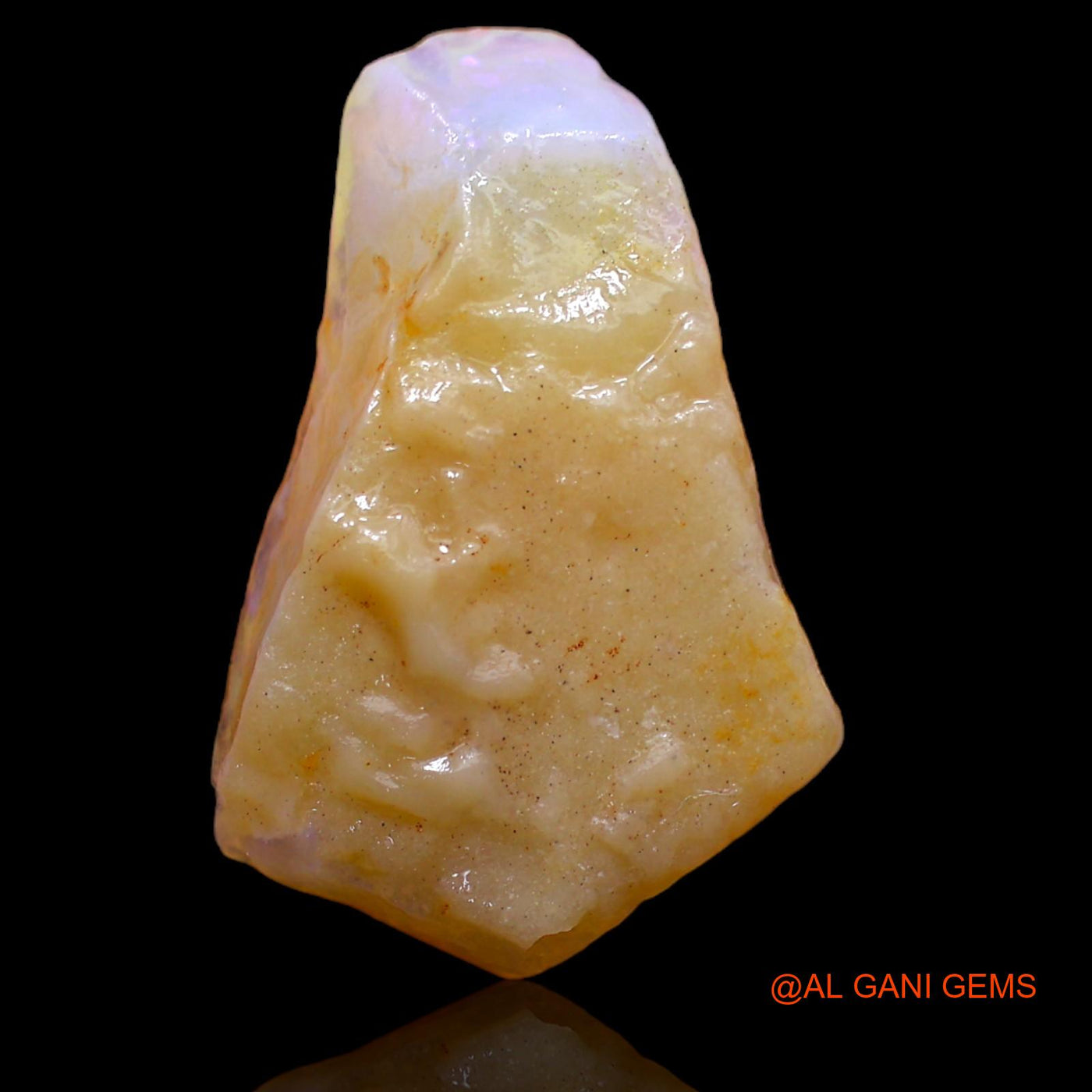 13.85 Cts Natural Australian Fire Opal Loose Gemstone Fancy Rough 25x16x6 mm RA-427