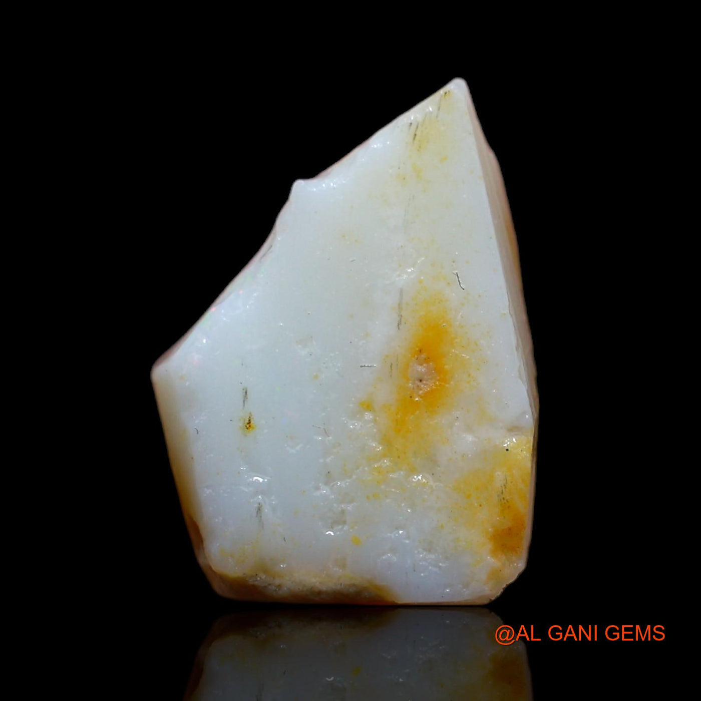 Natural Fire Opal Gemstone 6.20 Cts Loose Fancy Rough From Australia 15x11x5 mm RA-42