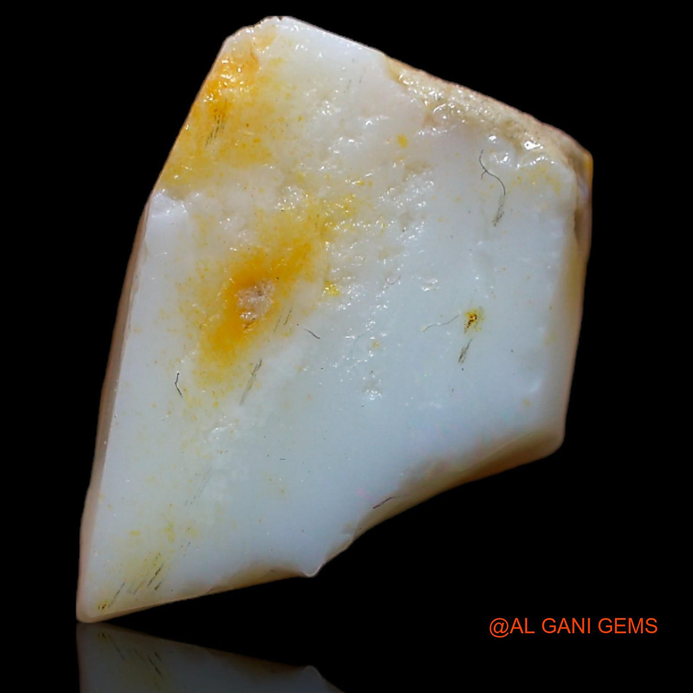 Natural Fire Opal Gemstone 6.20 Cts Loose Fancy Rough From Australia 15x11x5 mm RA-42