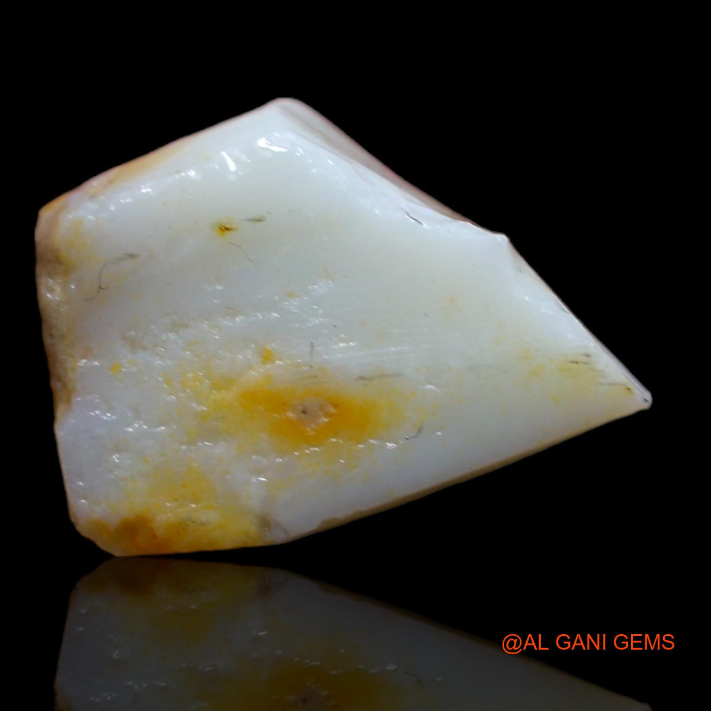 Natural Fire Opal Gemstone 6.20 Cts Loose Fancy Rough From Australia 15x11x5 mm RA-42