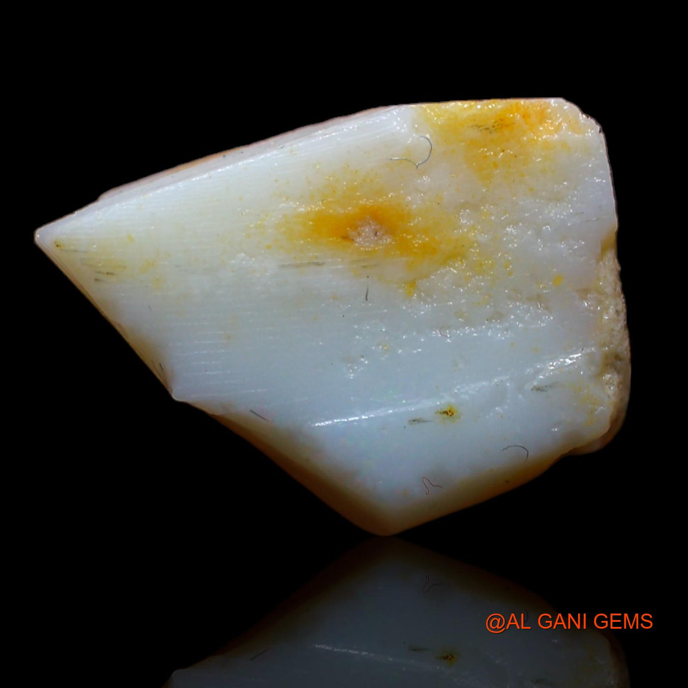 Natural Fire Opal Gemstone 6.20 Cts Loose Fancy Rough From Australia 15x11x5 mm RA-42