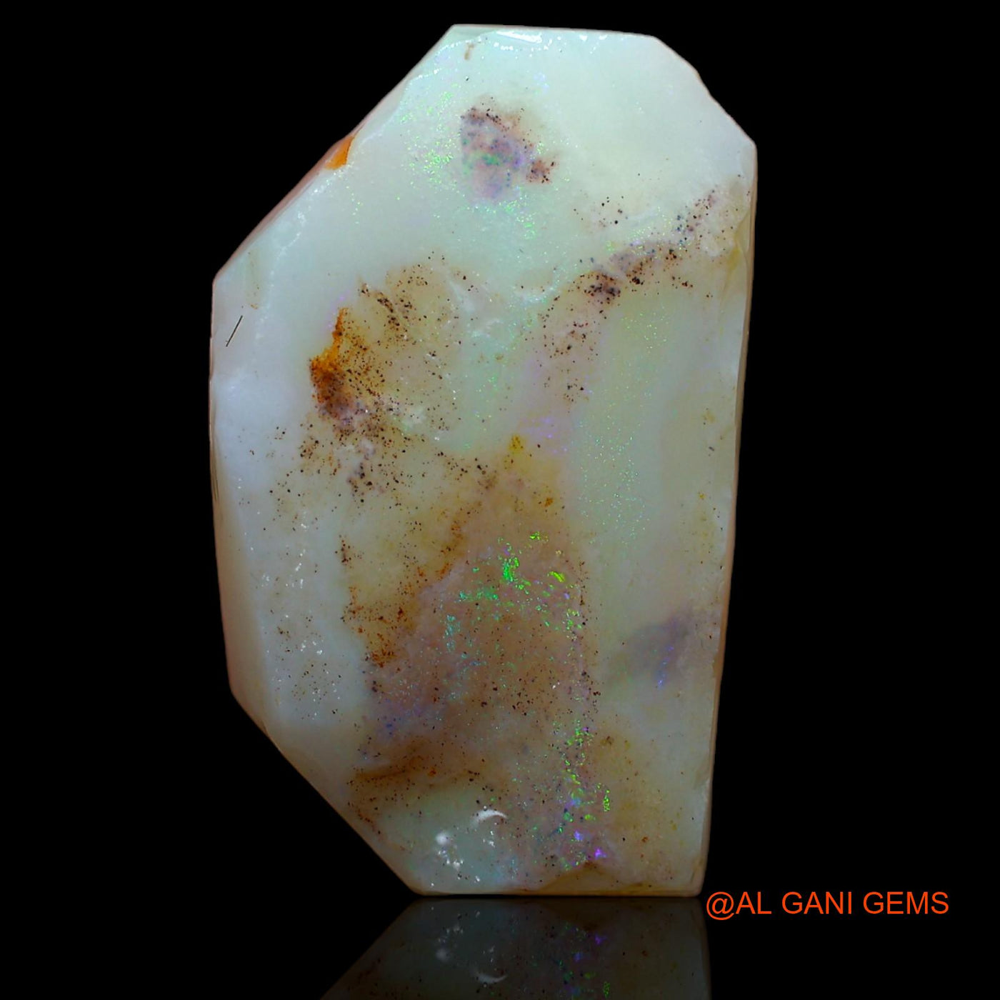 17.35 Cts Natural Australian Fire Opal Loose Gemstone Fancy Rough 24x14x7 mm RA-435