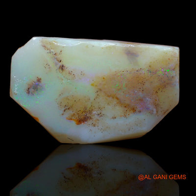17.35 Cts Natural Australian Fire Opal Loose Gemstone Fancy Rough 24x14x7 mm RA-435