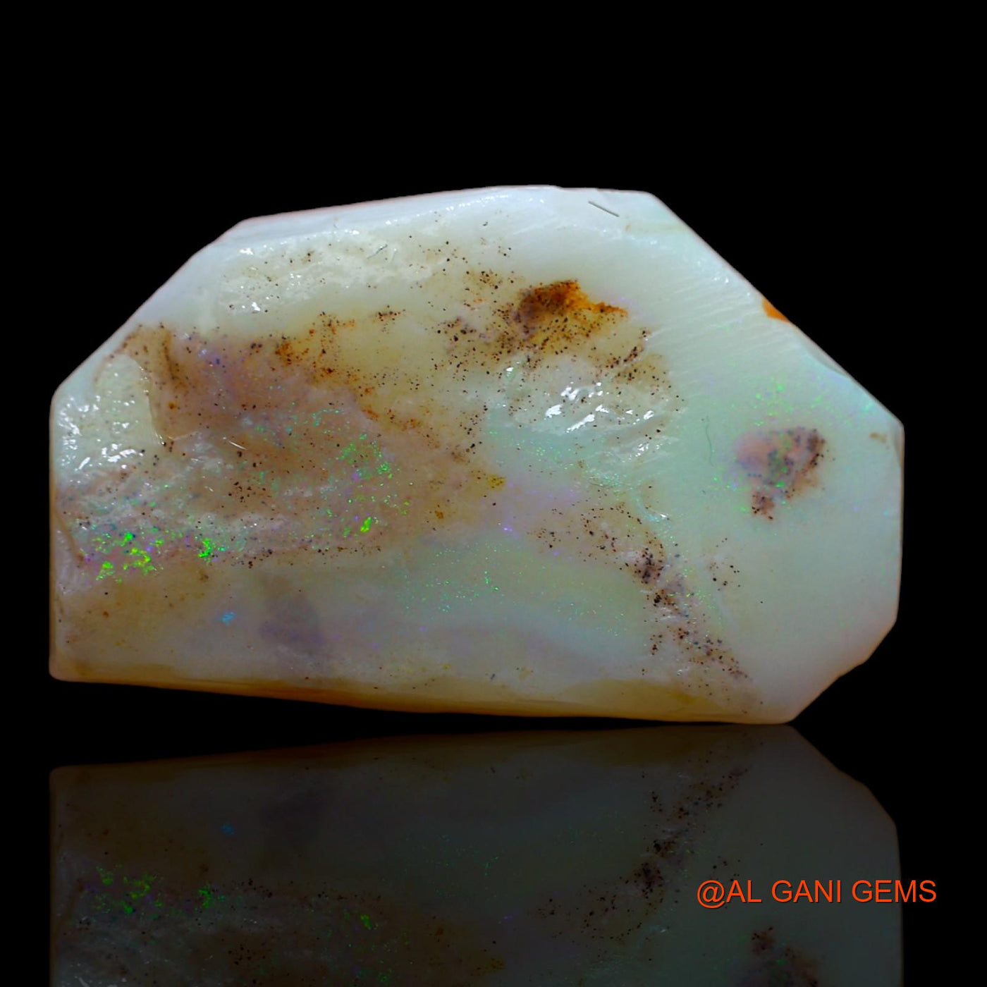 17.35 Cts Natural Australian Fire Opal Loose Gemstone Fancy Rough 24x14x7 mm RA-435