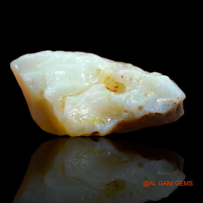 Natural Fire Opal Gemstone 18.45 Cts Loose Fancy Rough From Australia 25x13x11 mm RA-436