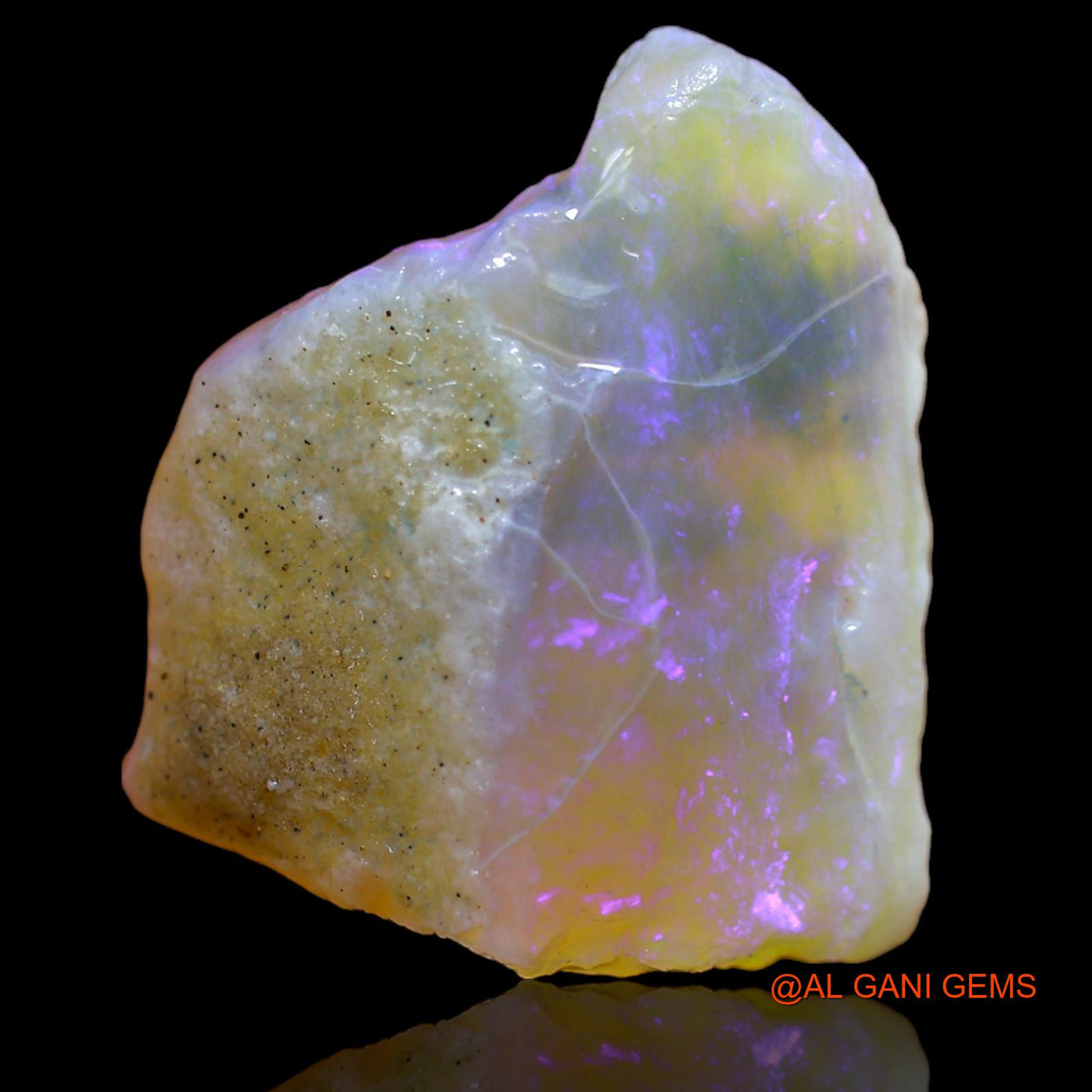 Natural Fire Opal Gemstone 20.35 Cts Loose Fancy Rough From Australia 21x19x11 mm RA-438