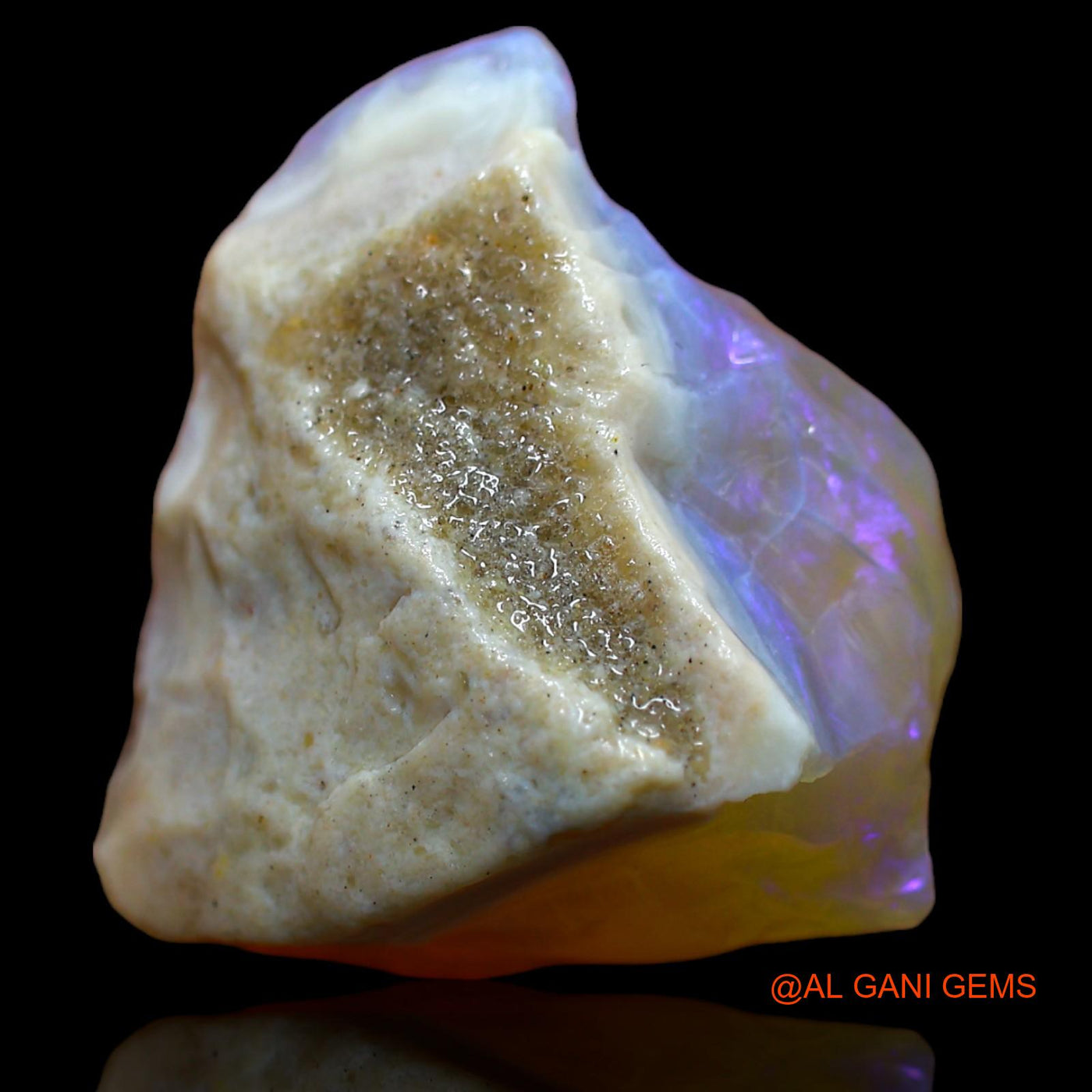 Natural Fire Opal Gemstone 20.35 Cts Loose Fancy Rough From Australia 21x19x11 mm RA-438
