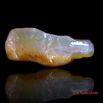 Natural Fire Opal Gemstone 21.00 Cts Loose Fancy Rough From Australia 24x20x8 mm RA-440