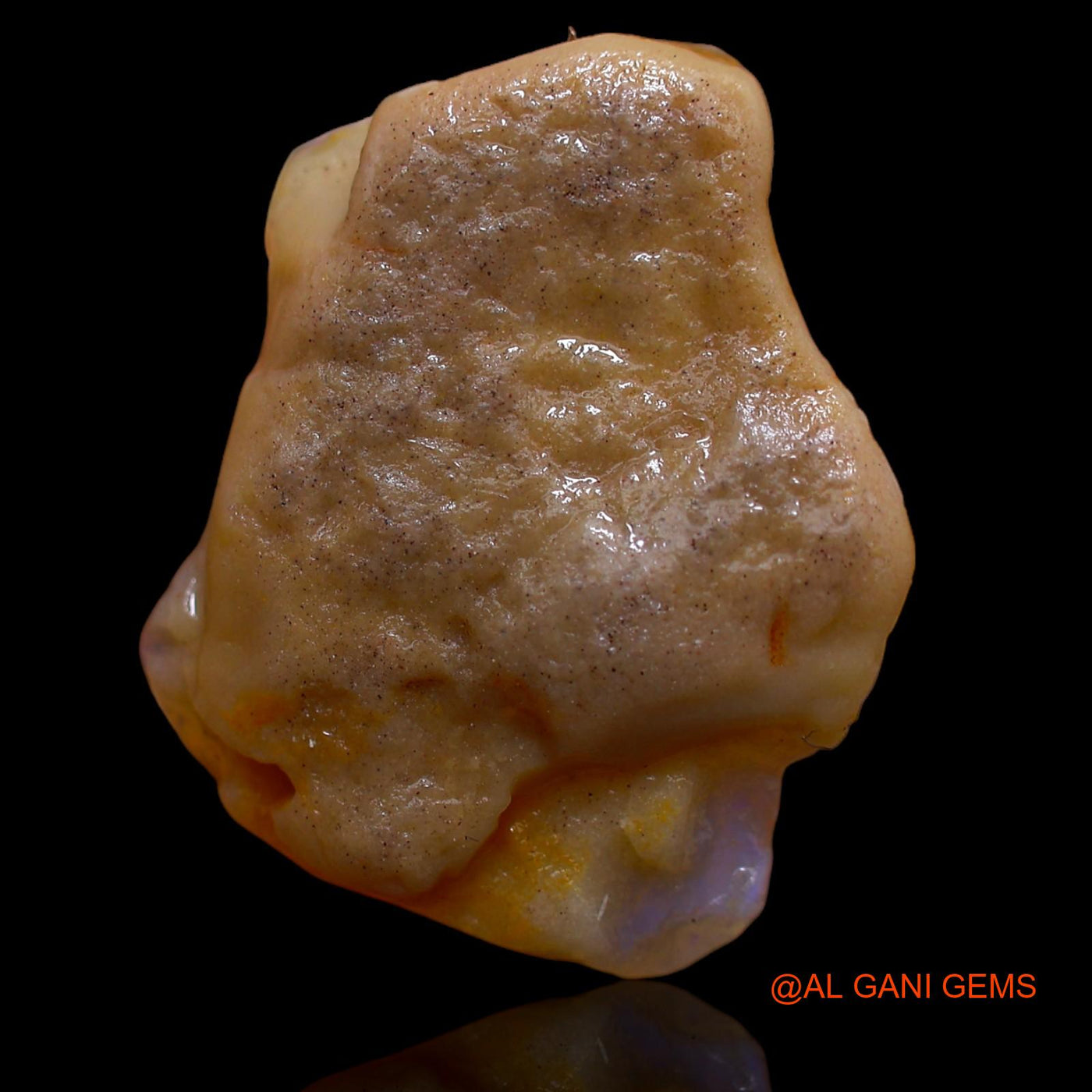 Natural Fire Opal Gemstone 21.00 Cts Loose Fancy Rough From Australia 24x20x8 mm RA-440