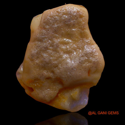 Natural Fire Opal Gemstone 21.00 Cts Loose Fancy Rough From Australia 24x20x8 mm RA-440
