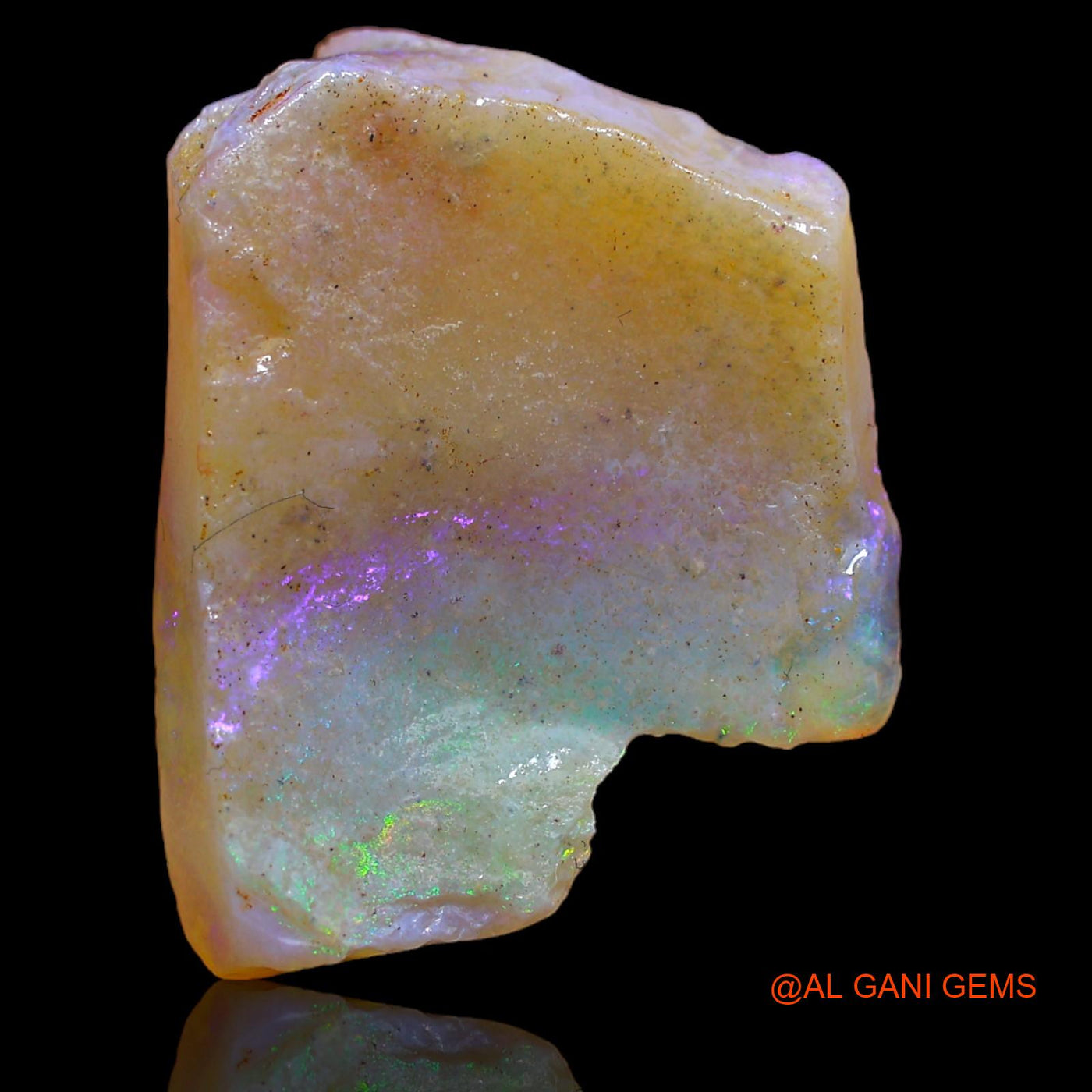 11.00 Cts Natural Australian Fire Opal Loose Gemstone Fancy Rough 24x19x5 mm RA-449