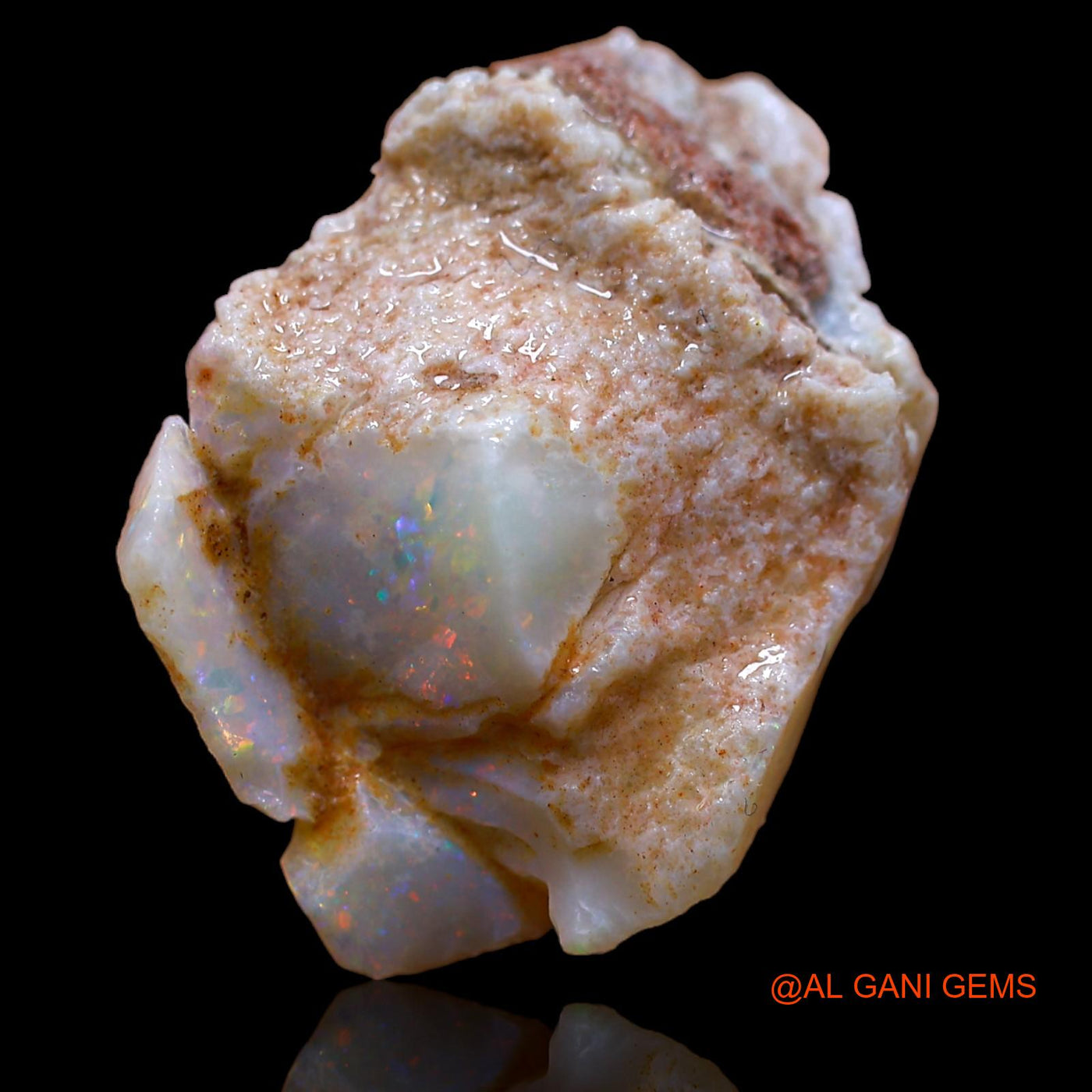 17.50 Cts Natural Australian Fire Opal Loose Gemstone Fancy Rough 26x19x9 mm RA-452