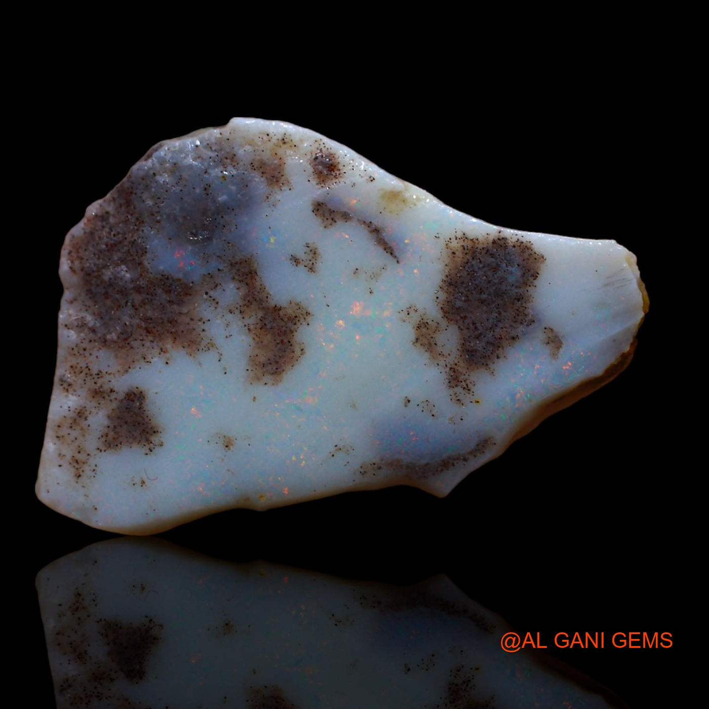 10.25 Cts Natural Australian Fire Opal Loose Gemstone Fancy Rough 26x20x4 mm RA-453