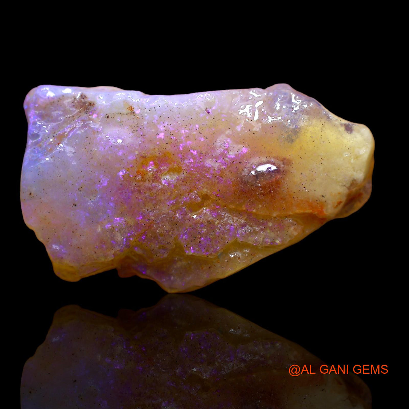 17.80 Cts Unheated Australian Fire Opal Loose Gemstone Fancy Rough Natural 27x16x8 mm RA-454