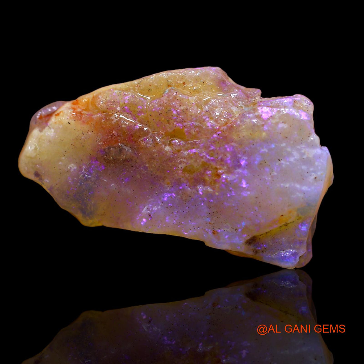 17.80 Cts Unheated Australian Fire Opal Loose Gemstone Fancy Rough Natural 27x16x8 mm RA-454