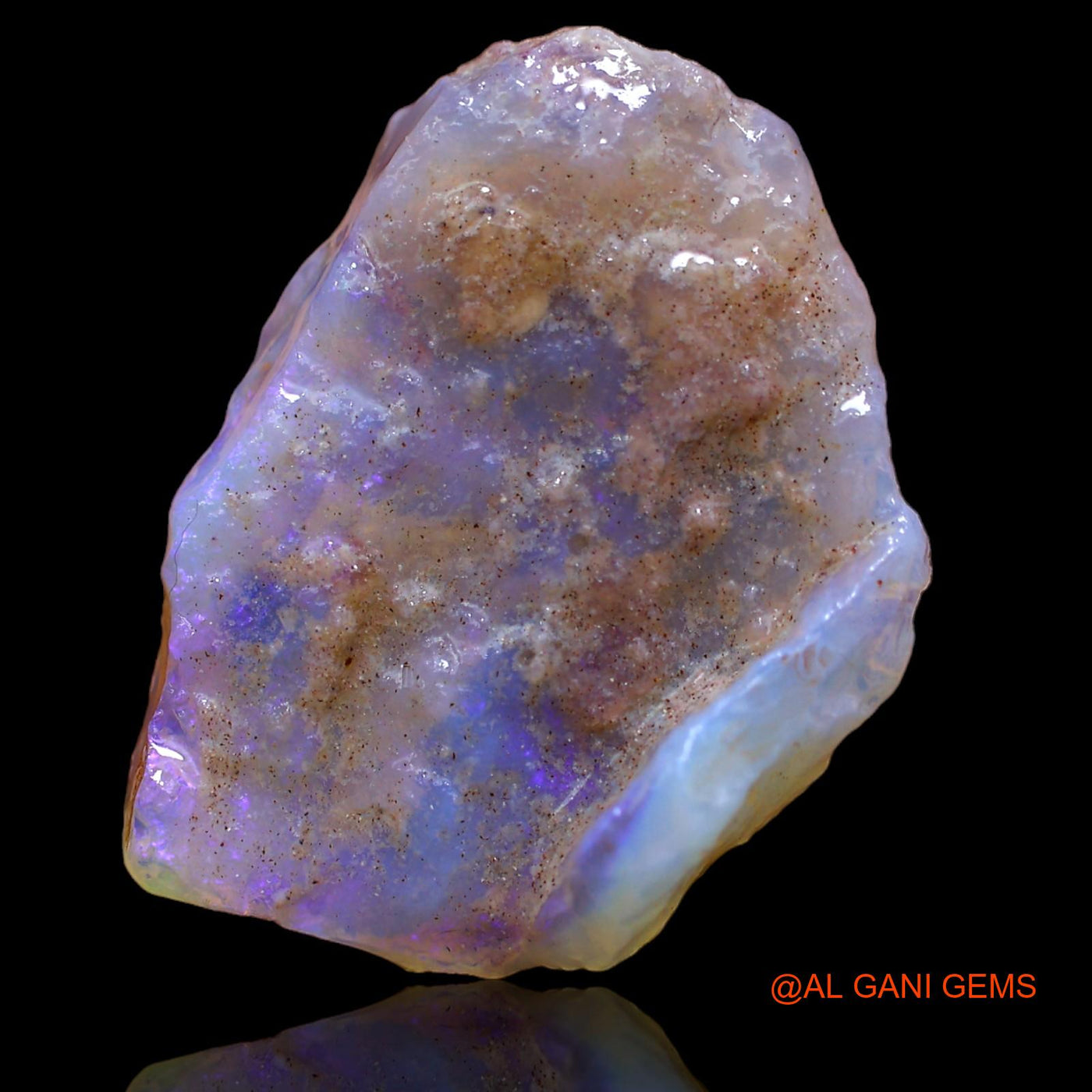 Natural Fire Opal Gemstone 20.25 Cts Loose Fancy Rough From Australia 26x20x7 mm RA-456