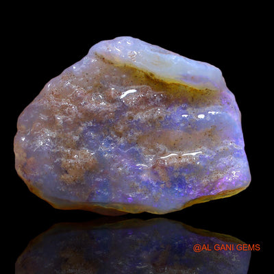 Natural Fire Opal Gemstone 20.25 Cts Loose Fancy Rough From Australia 26x20x7 mm RA-456