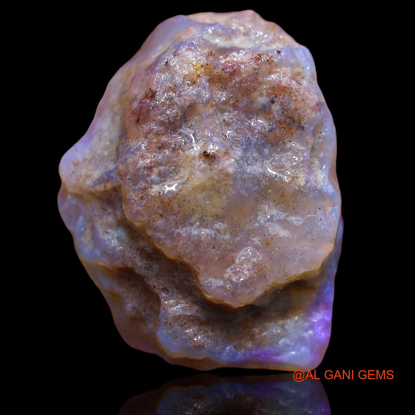 Natural Fire Opal Gemstone 20.25 Cts Loose Fancy Rough From Australia 26x20x7 mm RA-456