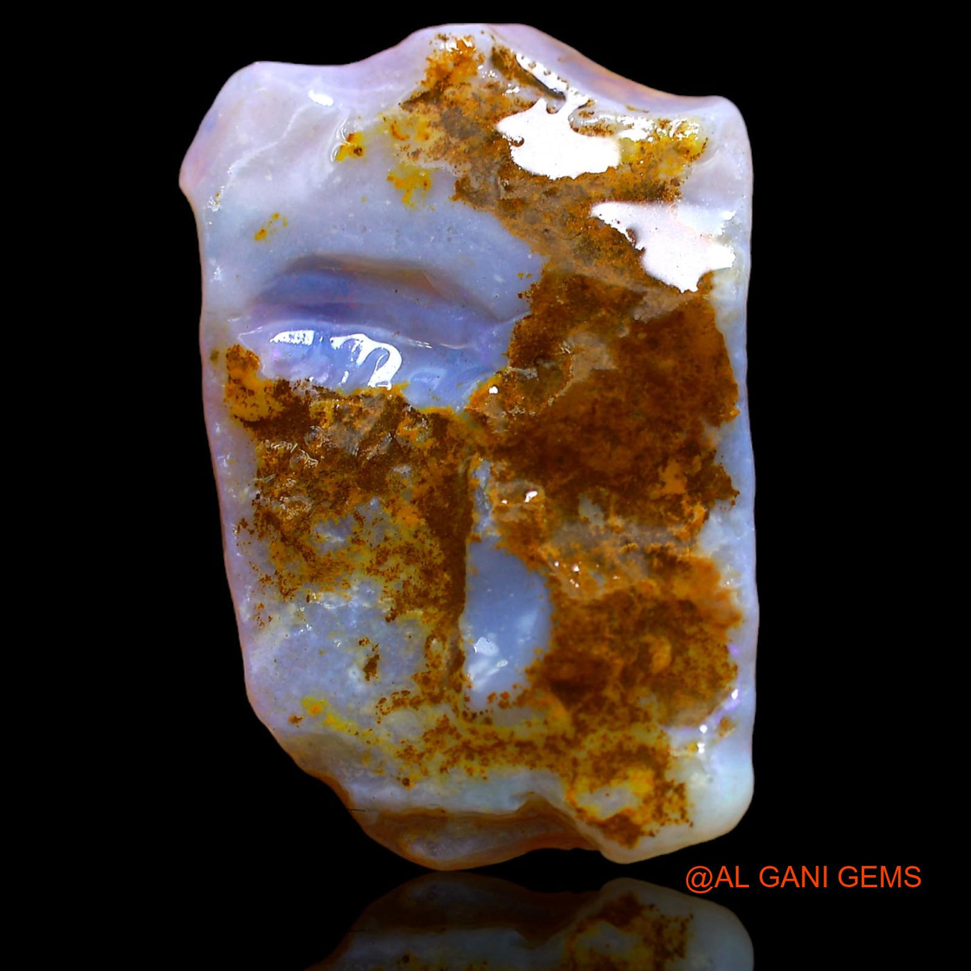 18.05 Cts Natural Australian Fire Opal Loose Gemstone Fancy Rough 28x18x6 mm RA-457