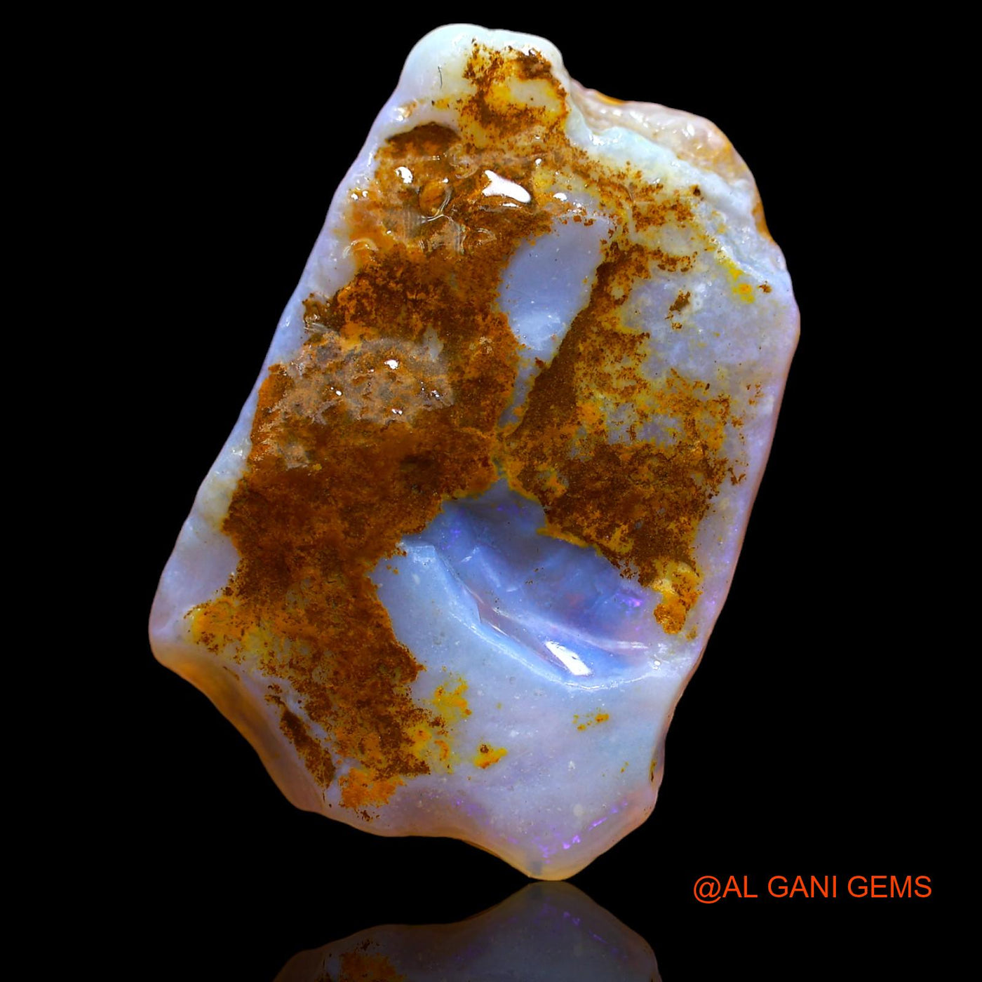 18.05 Cts Natural Australian Fire Opal Loose Gemstone Fancy Rough 28x18x6 mm RA-457