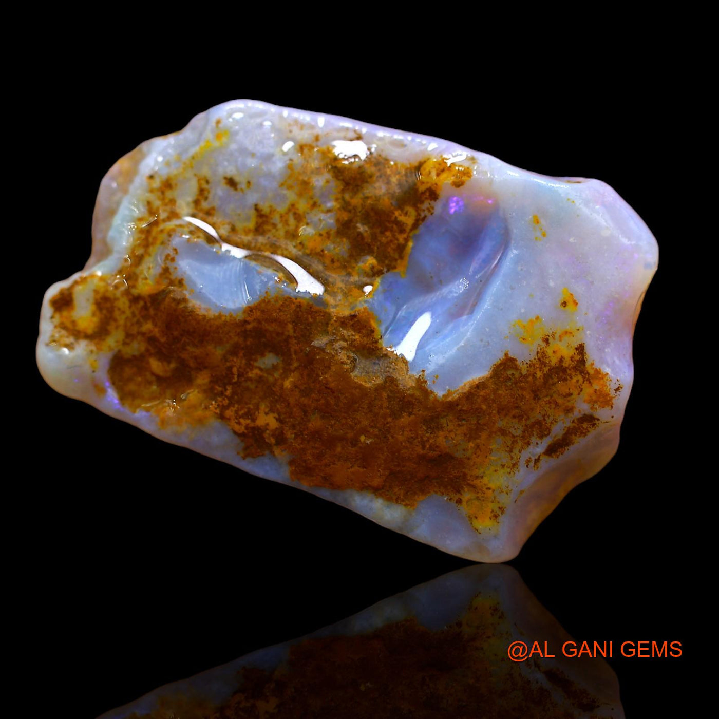 18.05 Cts Natural Australian Fire Opal Loose Gemstone Fancy Rough 28x18x6 mm RA-457