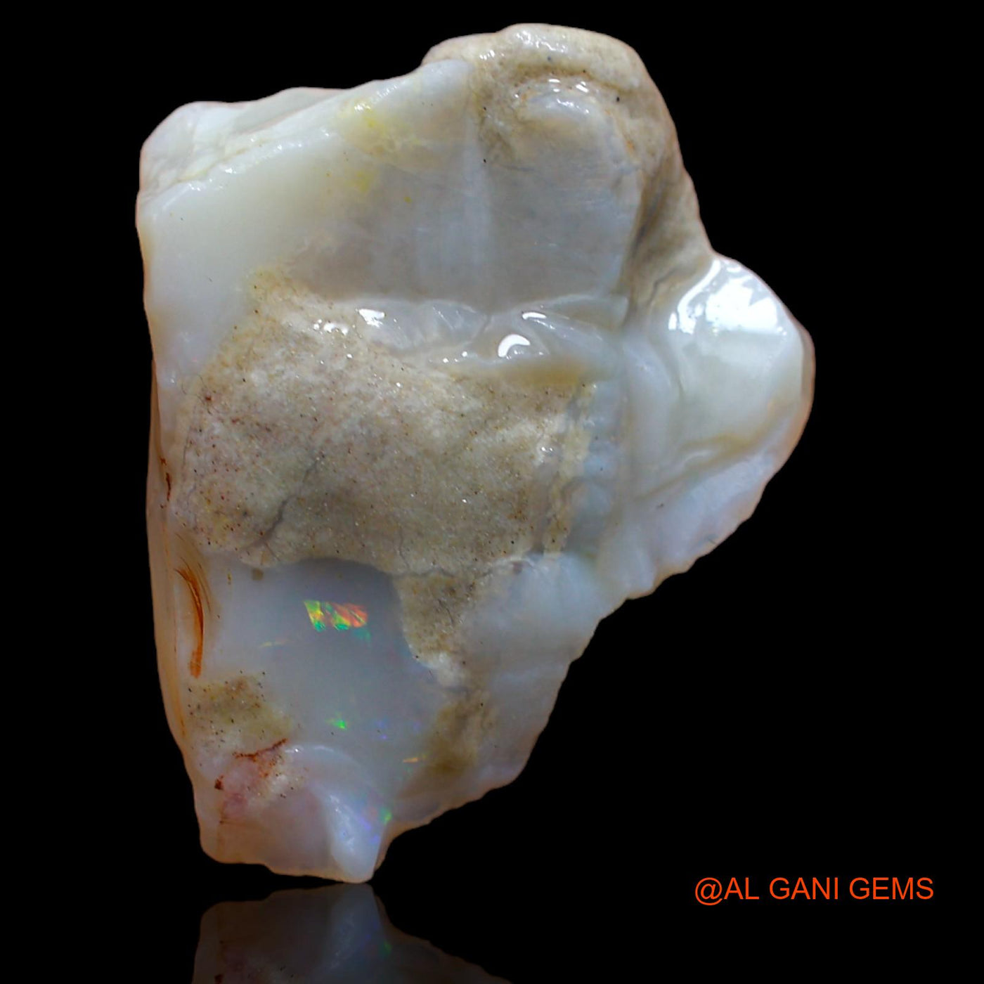 19.20 Cts Natural Australian Fire Opal Loose Gemstone Fancy Rough 24x20x8 mm RA-463