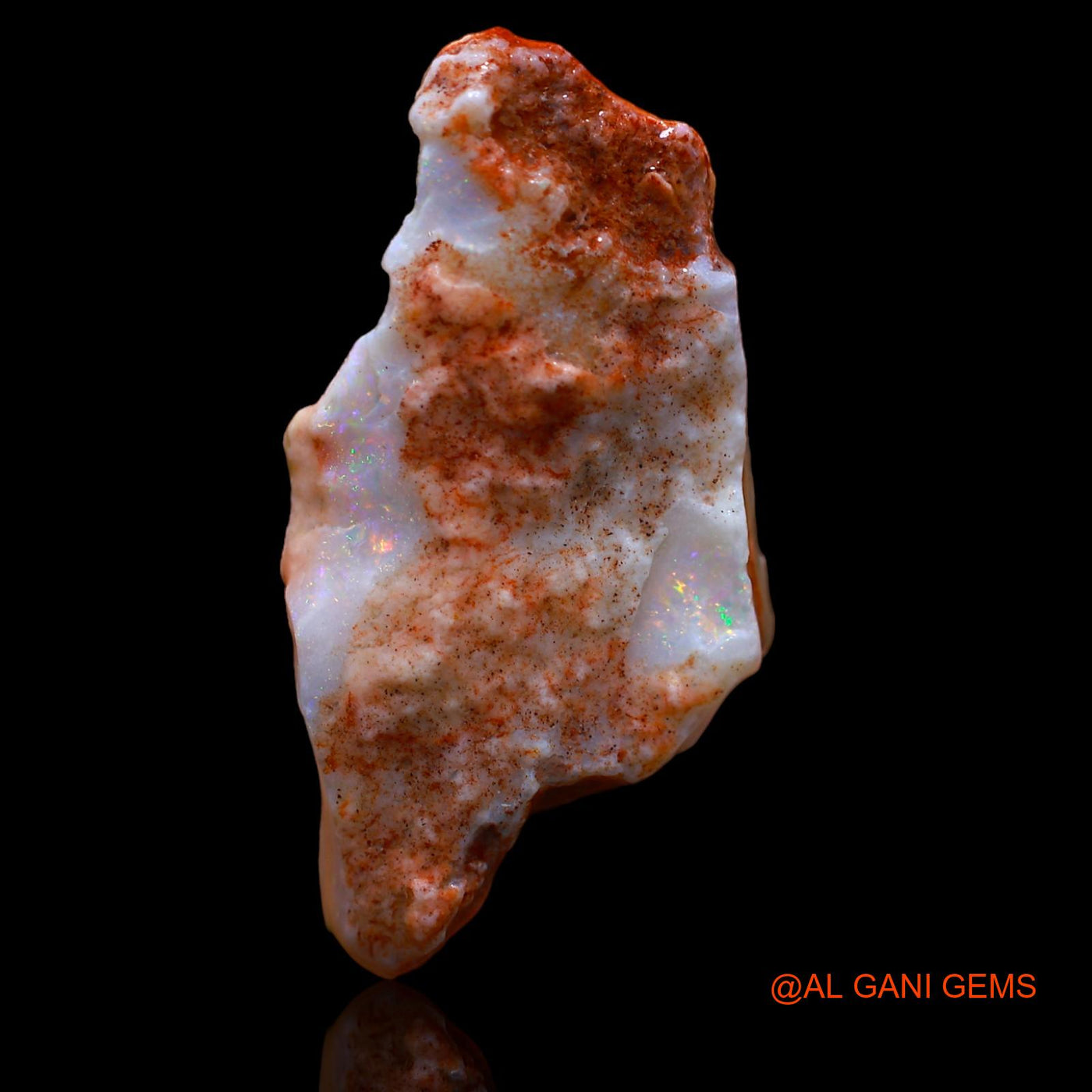 16.60 Cts Natural Australian Fire Opal Loose Gemstone Fancy Rough 34x17x6 mm RA-474