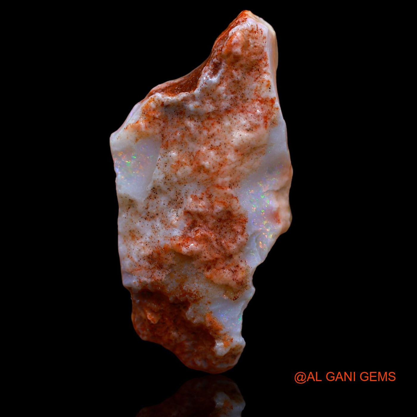 16.60 Cts Natural Australian Fire Opal Loose Gemstone Fancy Rough 34x17x6 mm RA-474